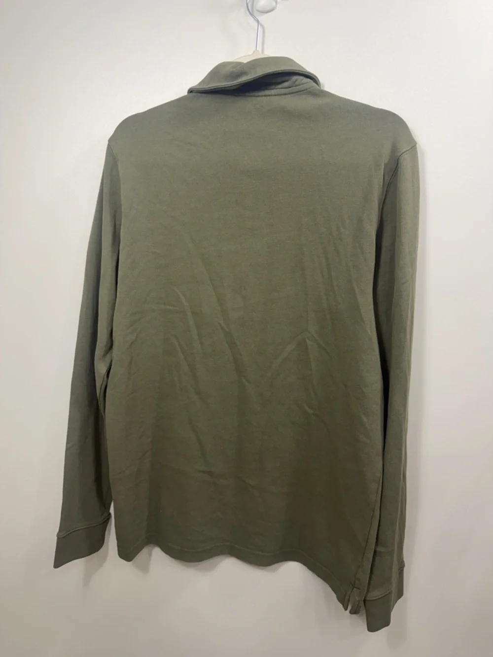 Duluth Trading Company Men’s Rugby knit 1/2 zip pull over size medium. NWT.Green